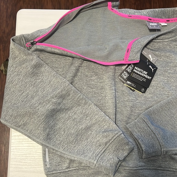 Puma Zip Crew Crop Sweater - Picture 2 of 4